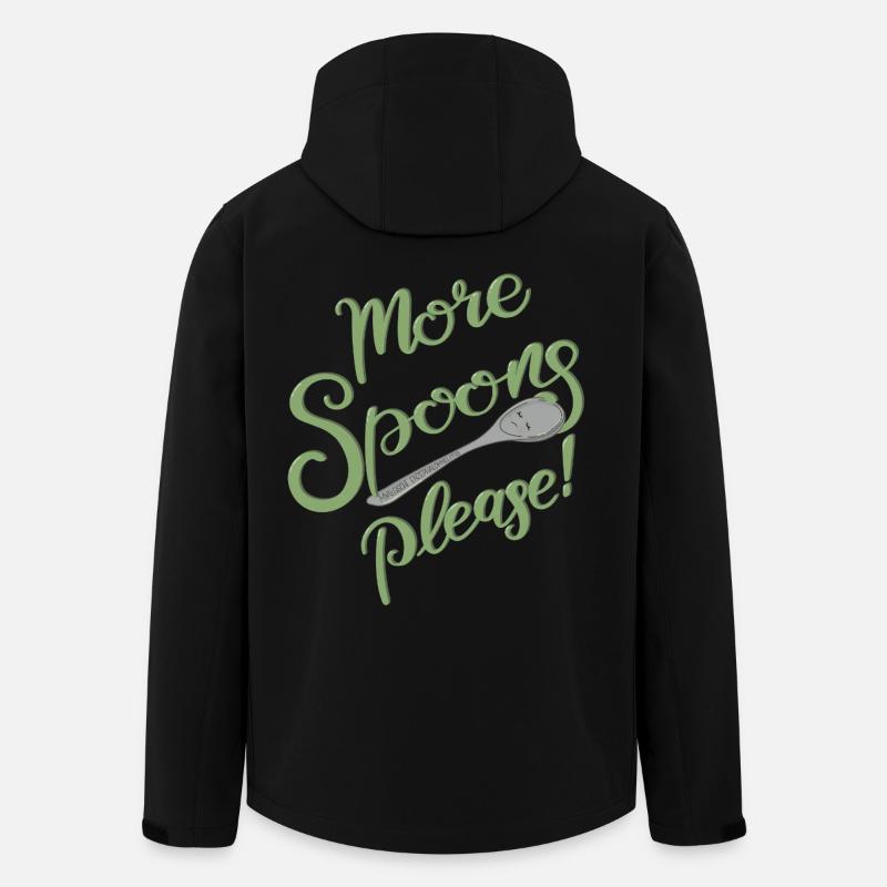 Plus de cuillères, s’il vous plaît ! - Veste softshell homme en polyester recyclé Stanley/Stella - noir