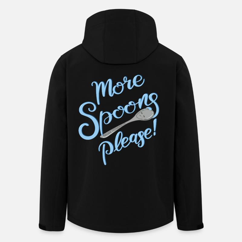 Plus de cuillères, s’il vous plaît ! - Veste softshell homme en polyester recyclé Stanley/Stella - noir