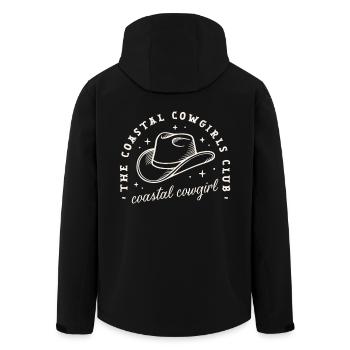 Küsten-Cowgirls-Club-Party dunkle Western-Ästhetik - Recycelte Männer Softshell-Jacke von Stanley/Stella - Schwarz - Hinten - AI Model Male 185 light (185cm)