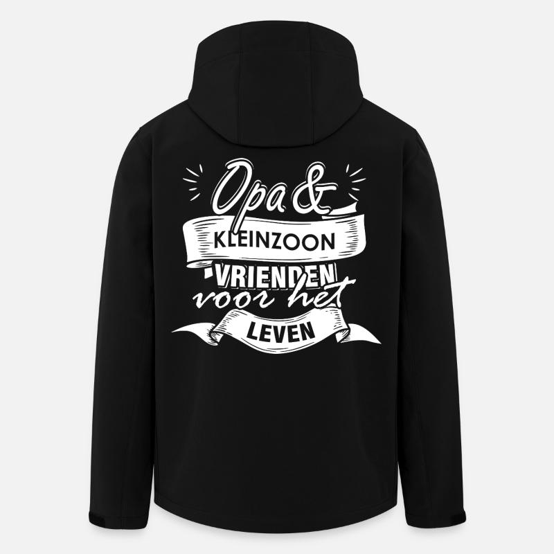 Opa und Enkel auf Lebenszeit - Recycelte Männer Softshell-Jacke von Stanley/Stella - Schwarz