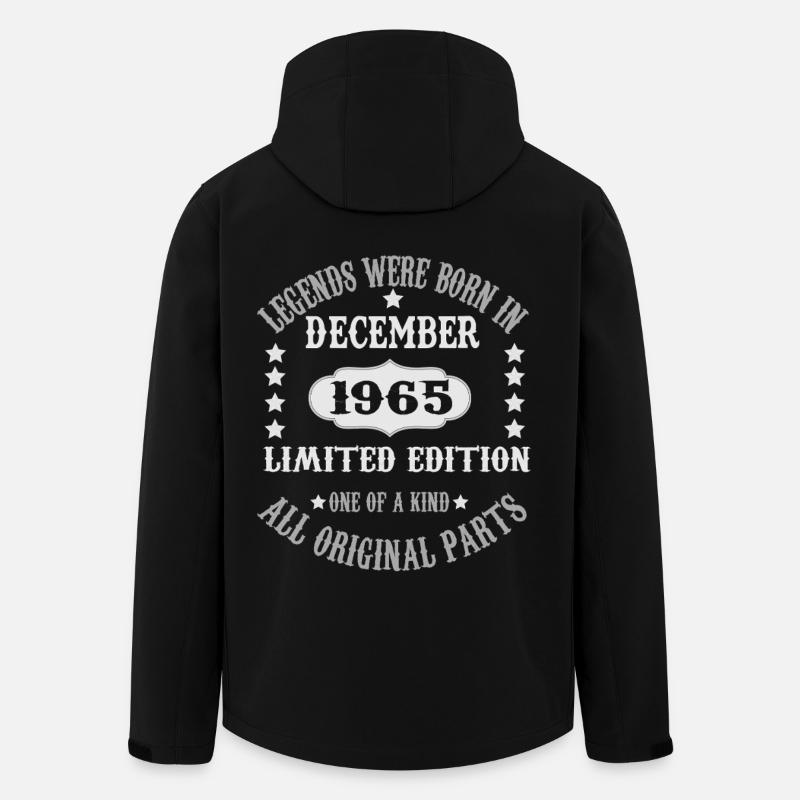 Legends-were-born-in-December-1965 - Men’s Recycled Softshell Jacket by Stanley/Stella - black
