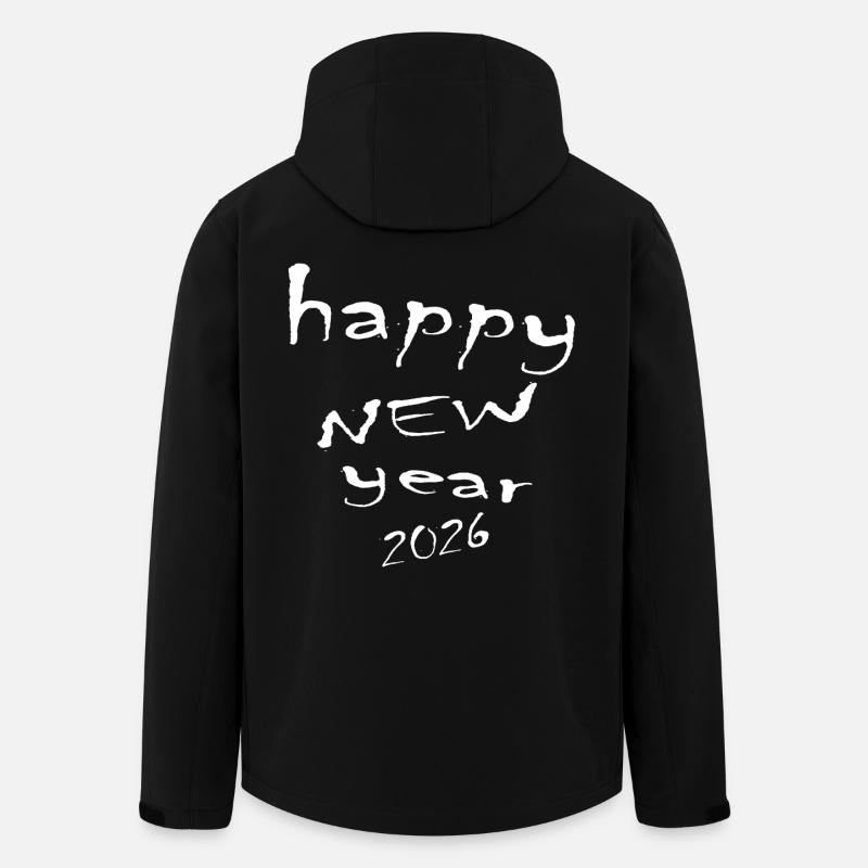 Frohes neues Jahr 2026 - Recycelte Männer Softshell-Jacke von Stanley/Stella - Schwarz