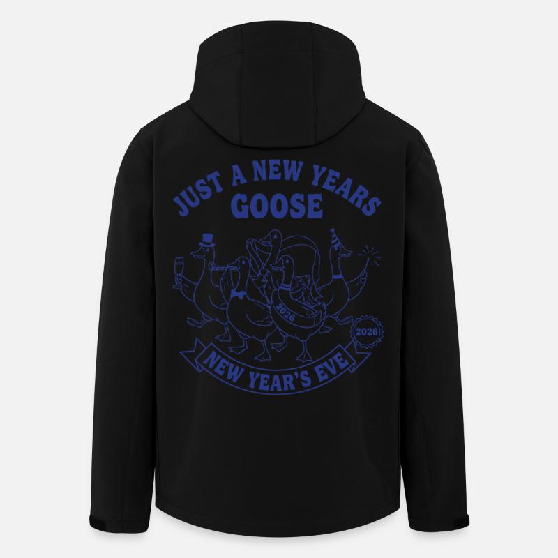 Nur eine Neujahrsgans 2026 Feier - Recycelte Männer Softshell-Jacke von Stanley/Stella - Schwarz
