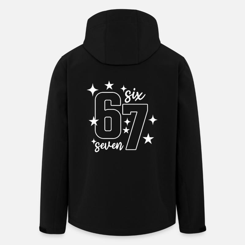 67 - Six Seven SixSeven 6-7 - Recycelte Männer Softshell-Jacke von Stanley/Stella - Schwarz