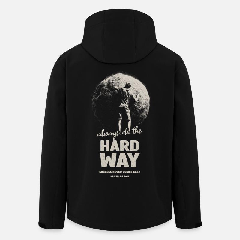 À la dure - Veste softshell homme en polyester recyclé Stanley/Stella - noir