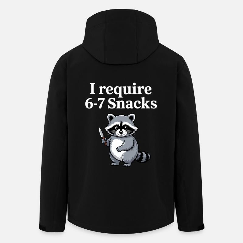 6-7 Internet Meme Cooler 6 7 Waschbär - Recycelte Männer Softshell-Jacke von Stanley/Stella - Schwarz