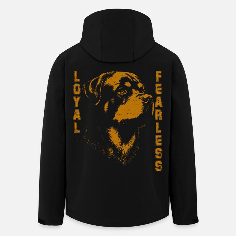 Rottweiler-stilvolles Design - Recycelte Männer Softshell-Jacke von Stanley/Stella - Schwarz