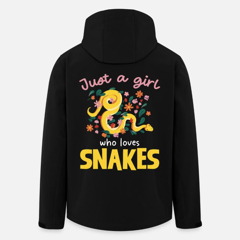 Nur ein Mädchen liebt Schlangen - Recycelte Männer Softshell-Jacke von Stanley/Stella - Schwarz