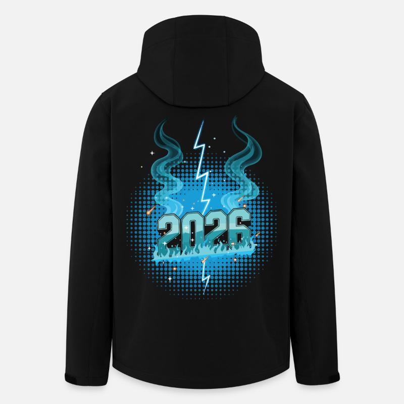 Silvester-Feuerwerksfeier 2026 - Recycelte Männer Softshell-Jacke von Stanley/Stella - Schwarz