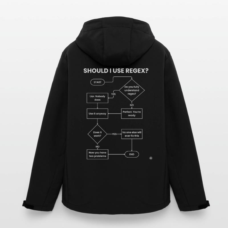 Should I Use Regex Flowchart - Two Problems Gift Recycelte Männer Softshell-Jacke von Stanley/Stella