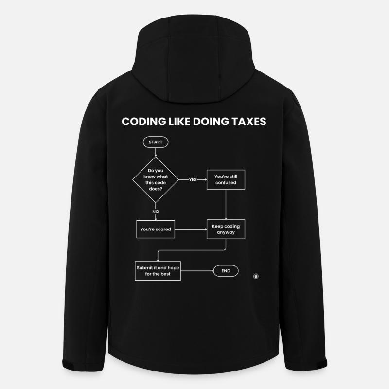 Codierung wie Steuererklärung – Hope Gift einreichen - Recycelte Männer Softshell-Jacke von Stanley/Stella - Schwarz