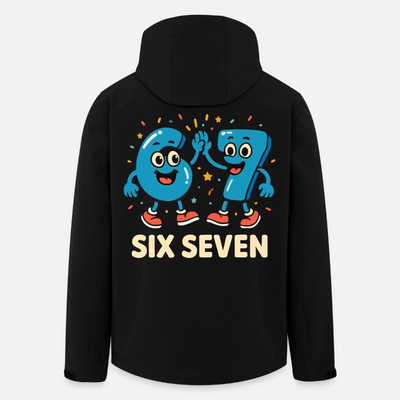 67 Six Seven 6-7 - Recycelte Männer Softshell-Jacke von Stanley/Stella - Schwarz