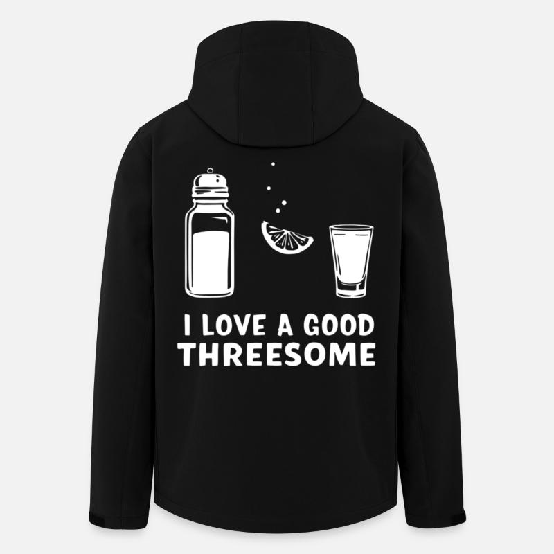 Discussion cocktail à trois plaisirs - Veste softshell homme en polyester recyclé Stanley/Stella - noir