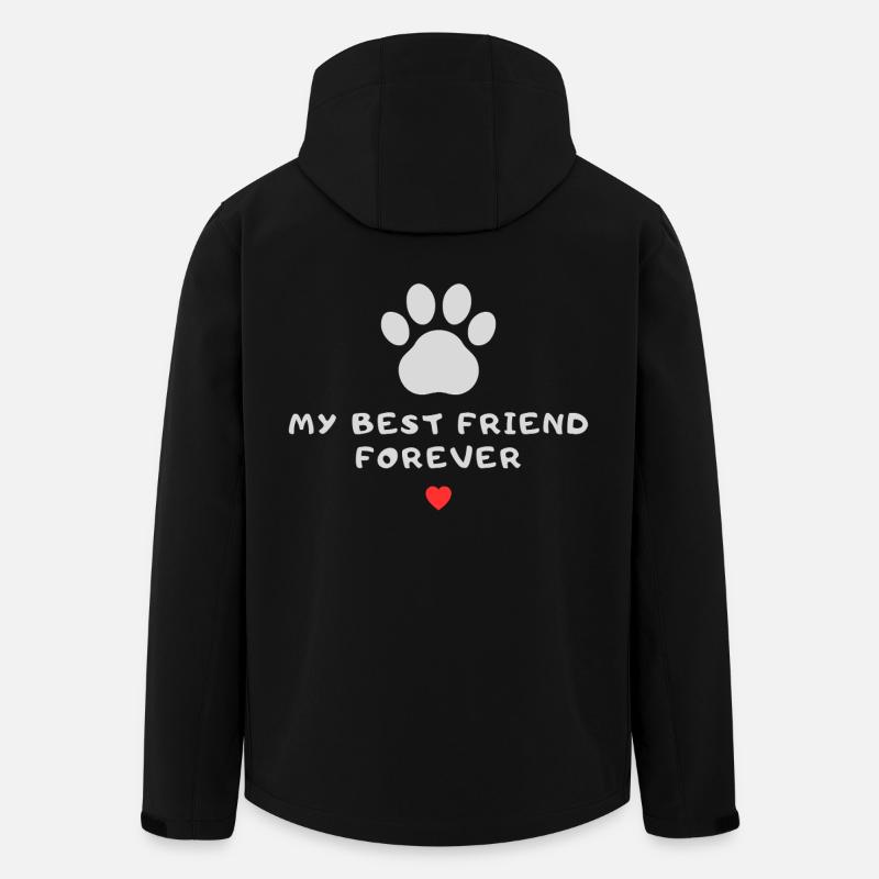 my best friend forever  - Recycelte Männer Softshell-Jacke von Stanley/Stella - Schwarz