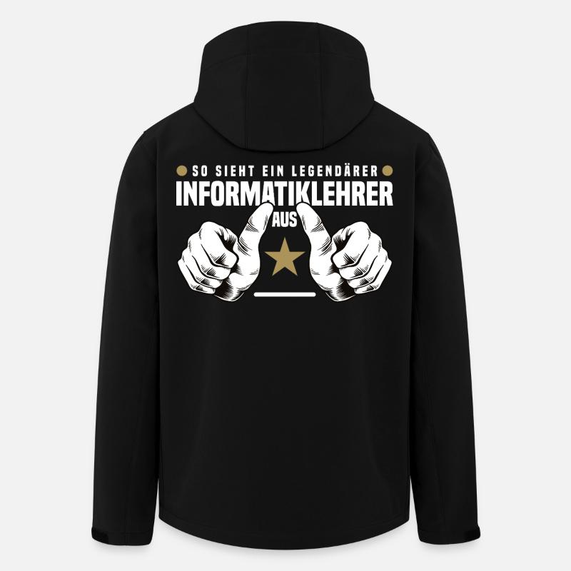 Computer Science Teacher - Men’s Recycled Softshell Jacket by Stanley/Stella - black