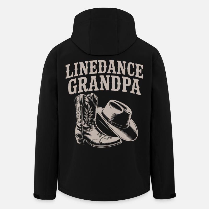 Linedance Opa Boots - Recycelte Männer Softshell-Jacke von Stanley/Stella - Schwarz