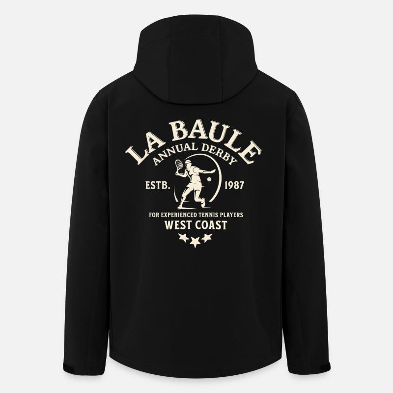 La Bale Derby Tennis West Coast - Veste softshell homme en polyester recyclé Stanley/Stella - noir