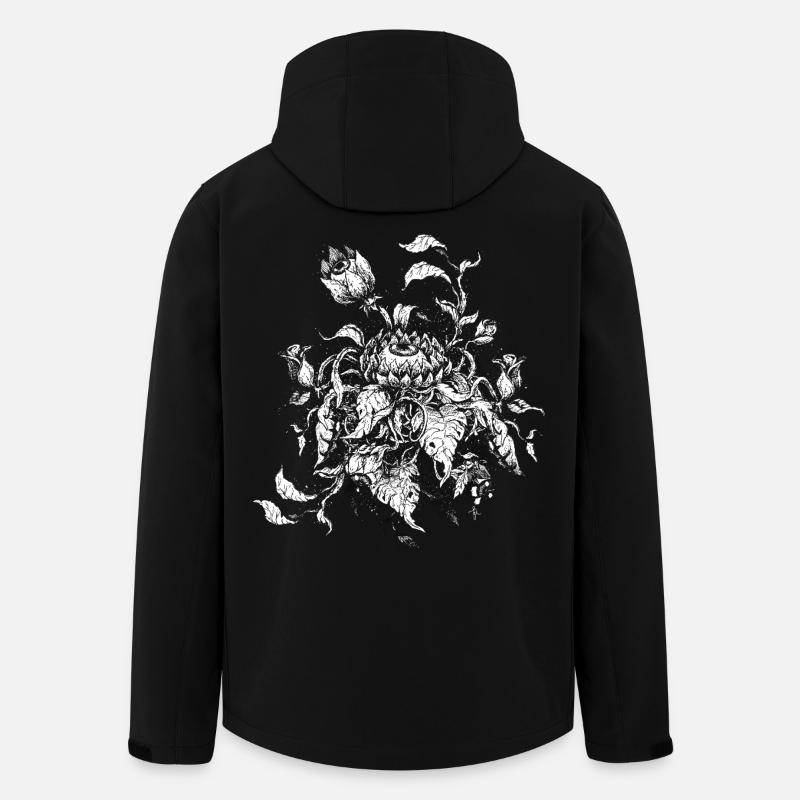 Eyebloom - Recycelte Männer Softshell-Jacke von Stanley/Stella - Schwarz
