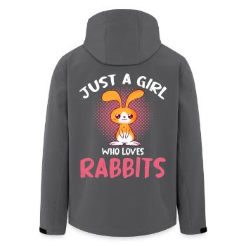 Une seule fille aime les lapins - Veste softshell homme en polyester recyclé Stanley/Stella - noir - Dos - AI Model Male 185 light (185cm)