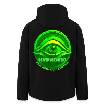 Hypnotic Eye 3D Acid House Techno Rave Glitch - Veste softshell homme en polyester recyclé Stanley/Stella - noir - Dos - AI Model Male 185 light (185cm)