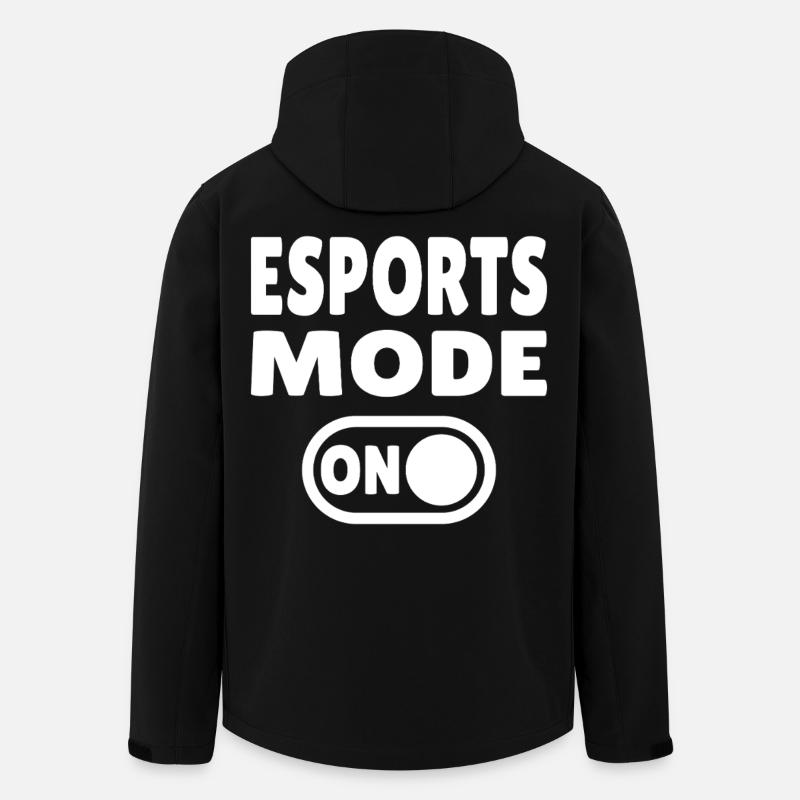 Esports Mode ON – Gaming - Recycelte Männer Softshell-Jacke von Stanley/Stella - Schwarz