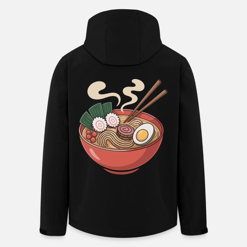 Ramen-Schüssel Nudeln und Ei - Recycelte Männer Softshell-Jacke von Stanley/Stella - Schwarz