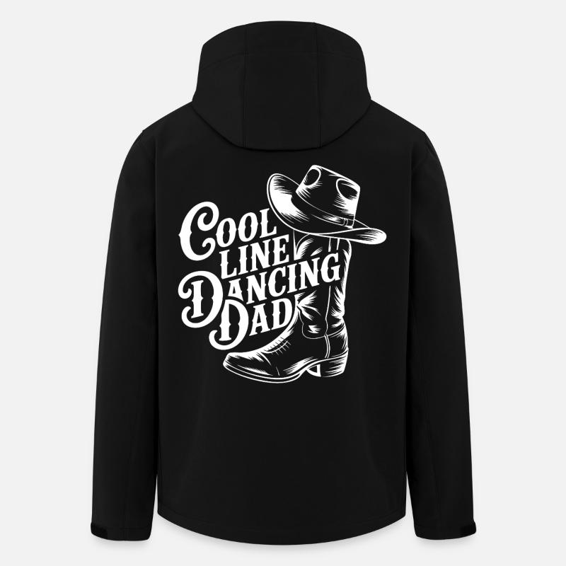 LineDance Dad Cowboy Style - Men’s Recycled Softshell Jacket by Stanley/Stella - black