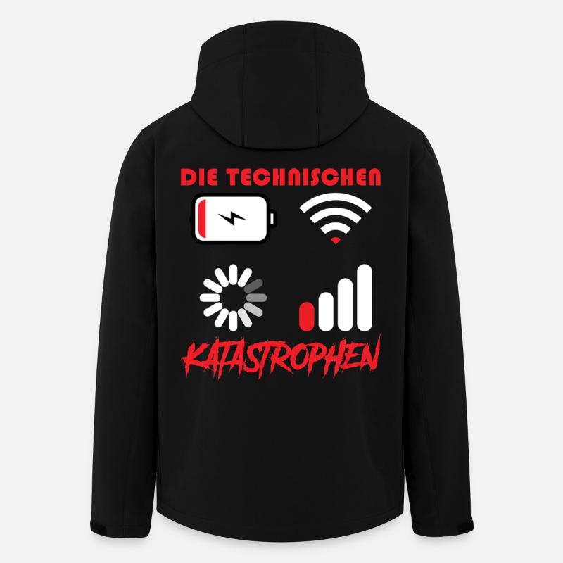 Computer THE TECHNICAL DISASTERS FUNNY - Men’s Recycled Softshell Jacket by Stanley/Stella - black