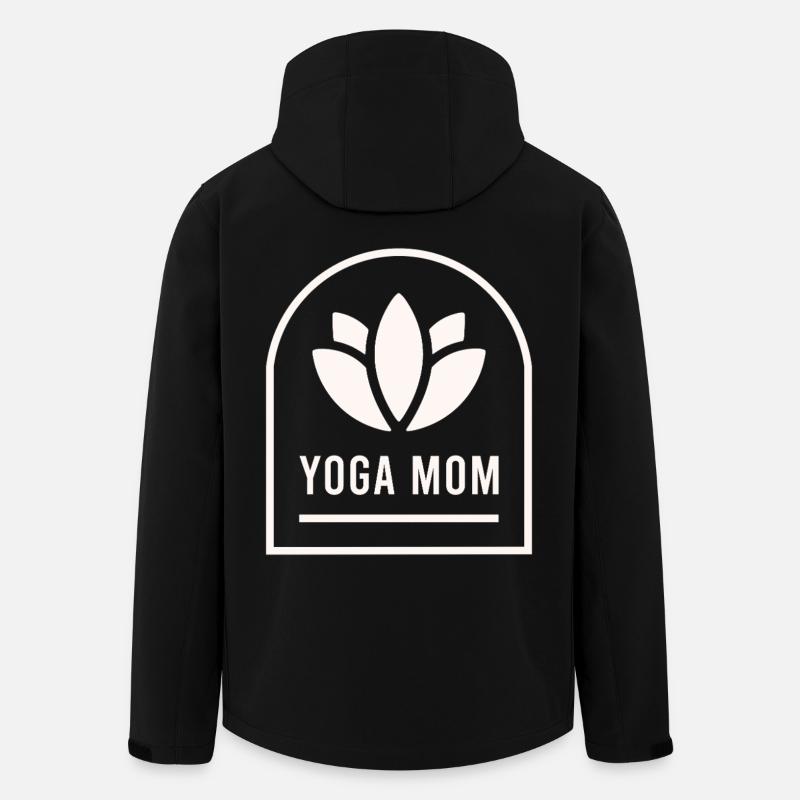 Maman yogi maman - Veste softshell homme en polyester recyclé Stanley/Stella - noir