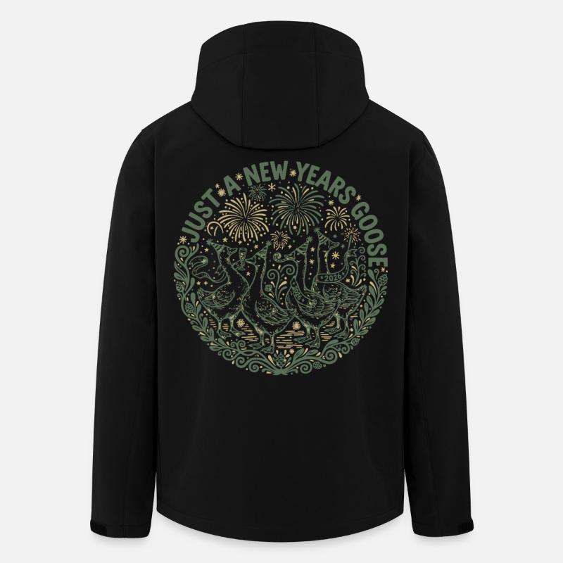 Nur eine Silvester-Gansparty 2026 - Recycelte Männer Softshell-Jacke von Stanley/Stella - Schwarz