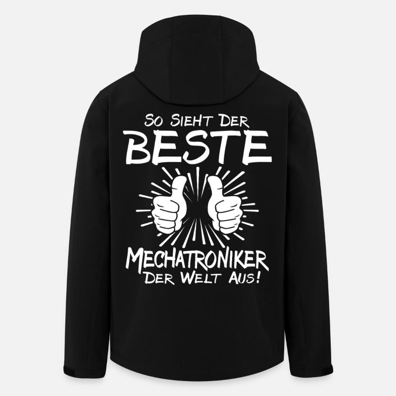 Bester Mechatroniker - Recycelte Männer Softshell-Jacke von Stanley/Stella - Schwarz