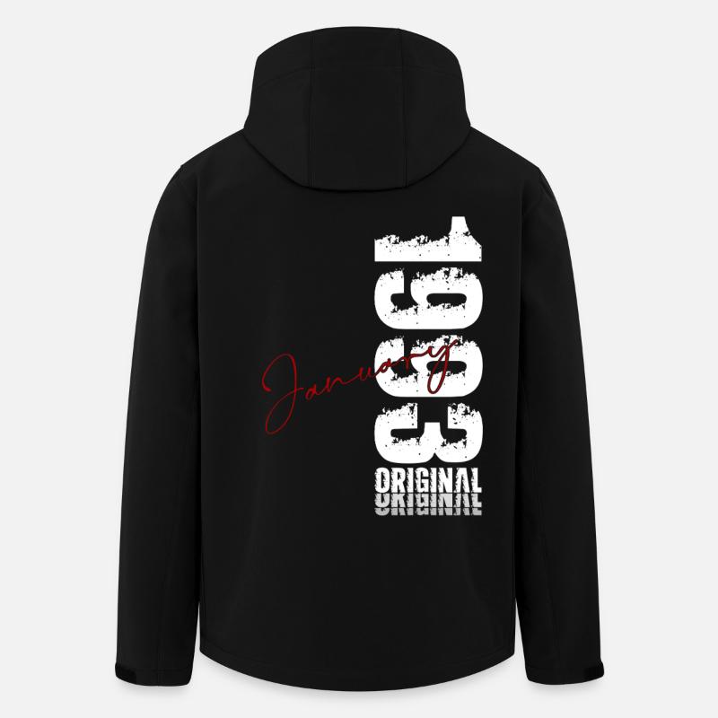 33e anniversaire Original janvier 1993 - Veste softshell homme en polyester recyclé Stanley/Stella - noir