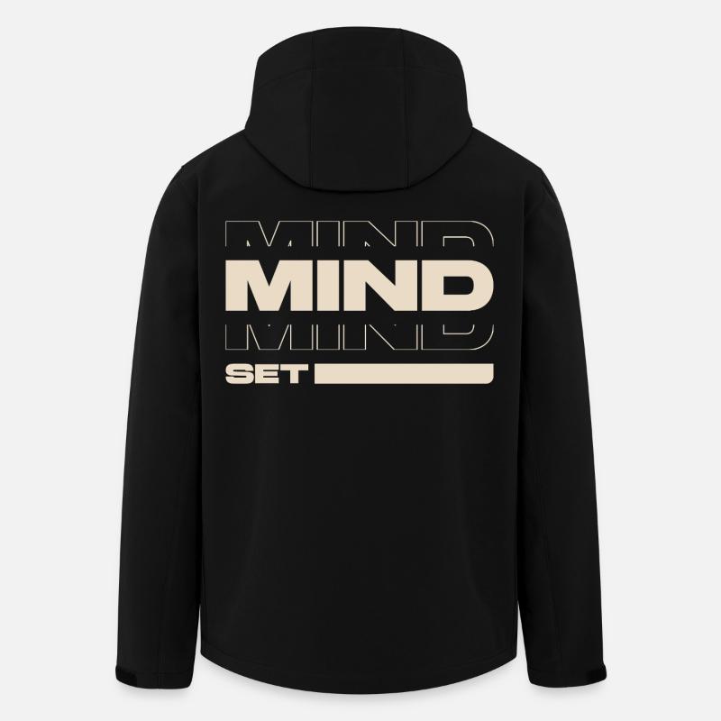 Mindset – Motivation & Success Mentality Statement - Men’s Recycled Softshell Jacket by Stanley/Stella - black
