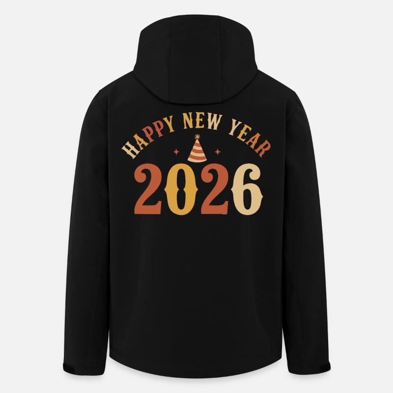 Feiert die schöne Silvesterparty 2026 - Recycelte Männer Softshell-Jacke von Stanley/Stella - Schwarz