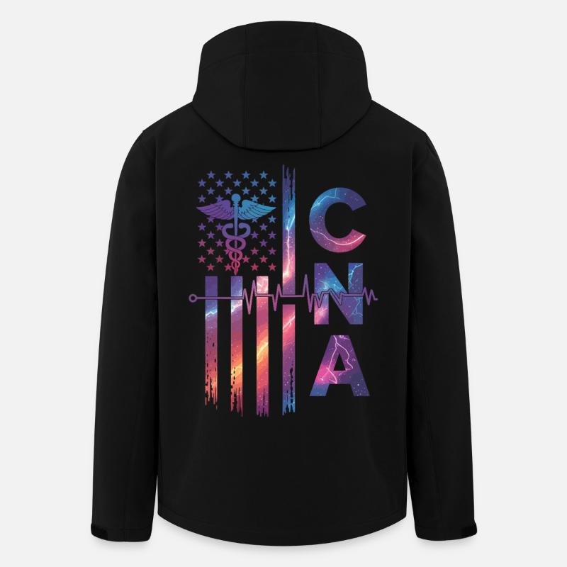 Kosmische Medizin-Caduceus Galaxie - Recycelte Männer Softshell-Jacke von Stanley/Stella - Schwarz