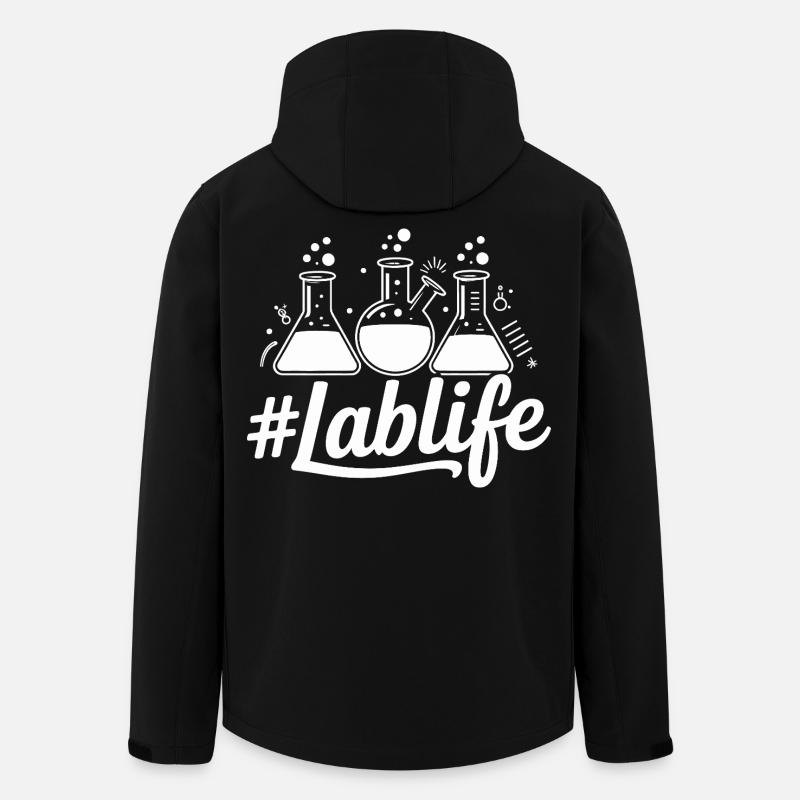LabLife Becher Illustration - Recycelte Männer Softshell-Jacke von Stanley/Stella - Schwarz