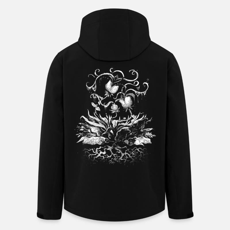 Botanischer Hunger - Recycelte Männer Softshell-Jacke von Stanley/Stella - Schwarz
