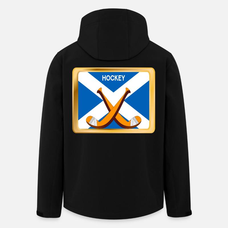 Schottisches Eishockey - Recycelte Männer Softshell-Jacke von Stanley/Stella - Schwarz