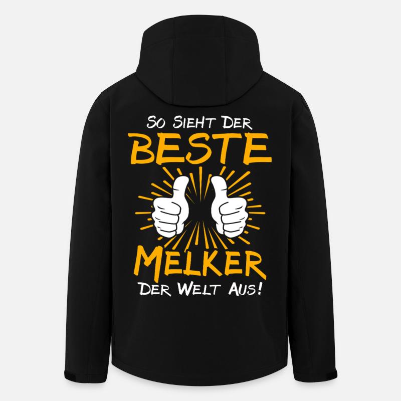 Melker Gift Idea - Men’s Recycled Softshell Jacket by Stanley/Stella - black