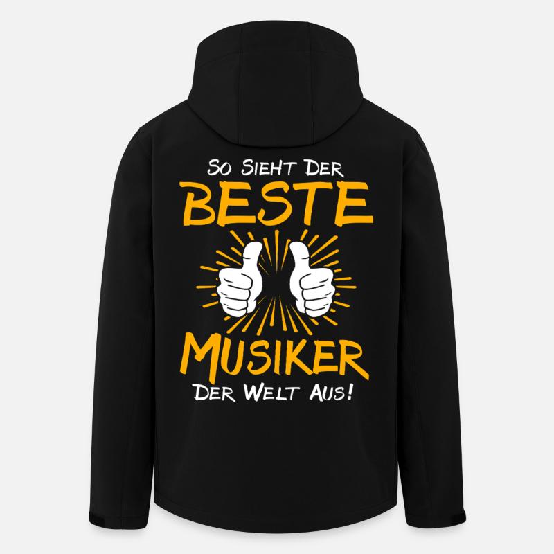 Musiker Geschenkidee - Recycelte Männer Softshell-Jacke von Stanley/Stella - Schwarz