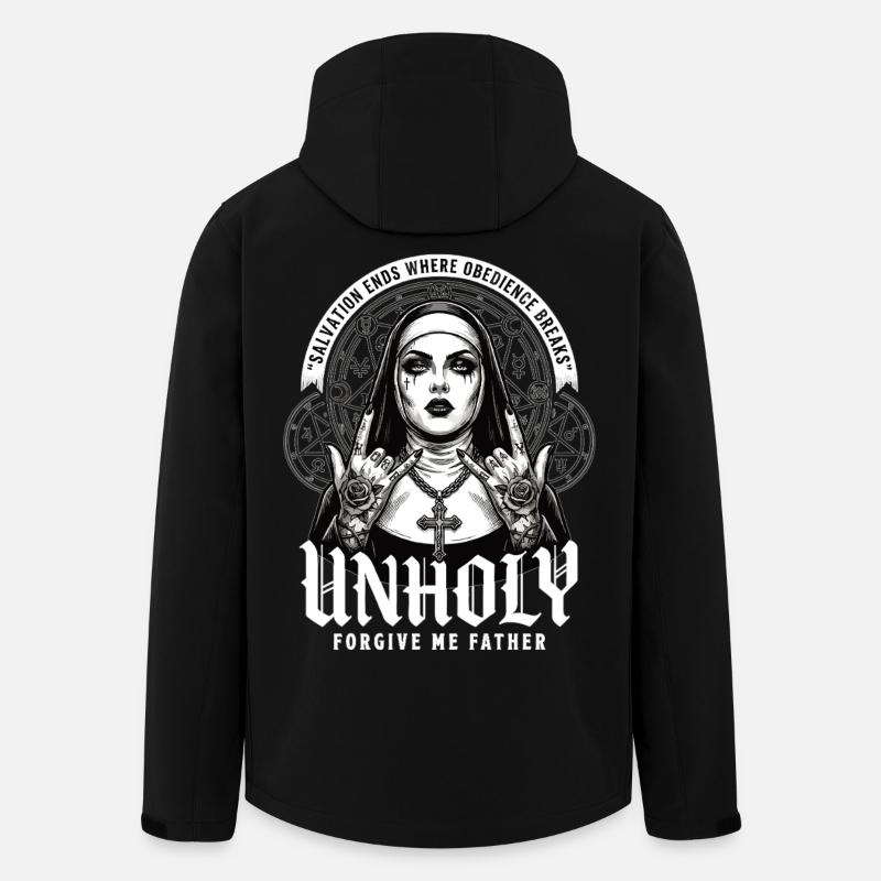 Unholy Nun – Salvation Ends - Men’s Recycled Softshell Jacket by Stanley/Stella - black