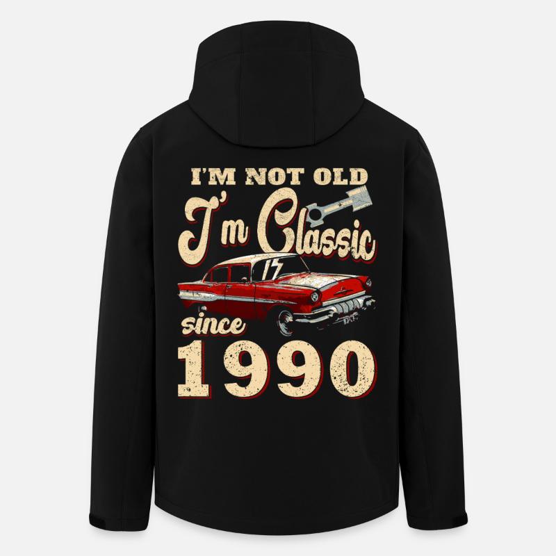 I've been classic since 1990 - Men’s Recycled Softshell Jacket by Stanley/Stella - black