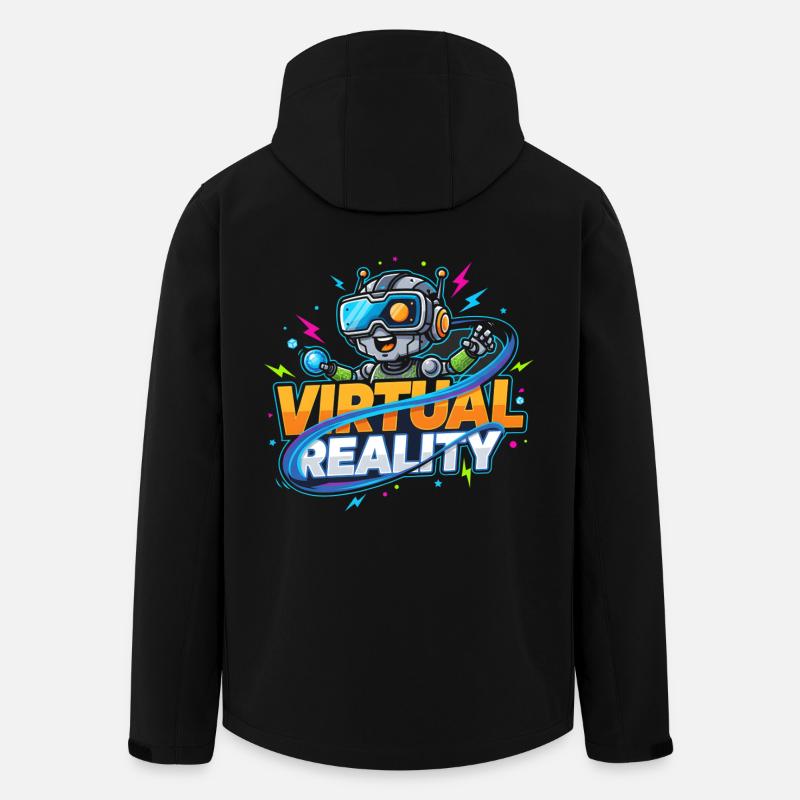 Virtual Reality Gaming Technology Kidstyle - Men’s Recycled Softshell Jacket by Stanley/Stella - black