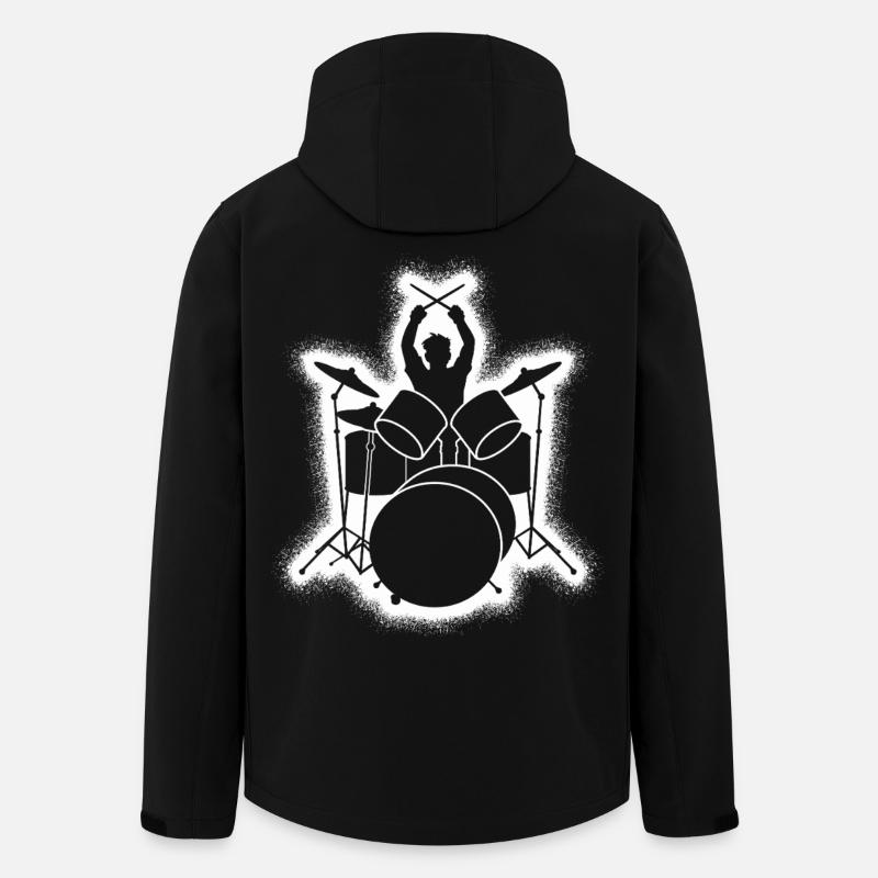 Drums Drummer Drummer - Men’s Recycled Softshell Jacket by Stanley/Stella - black