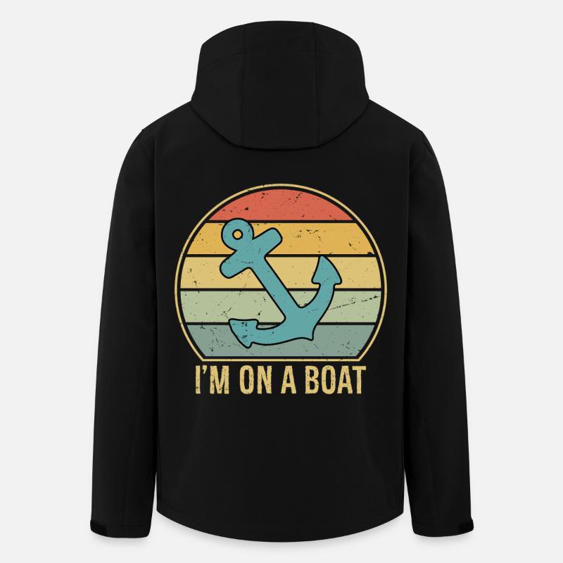 I'm On A Boat - Men’s Recycled Softshell Jacket by Stanley/Stella - black