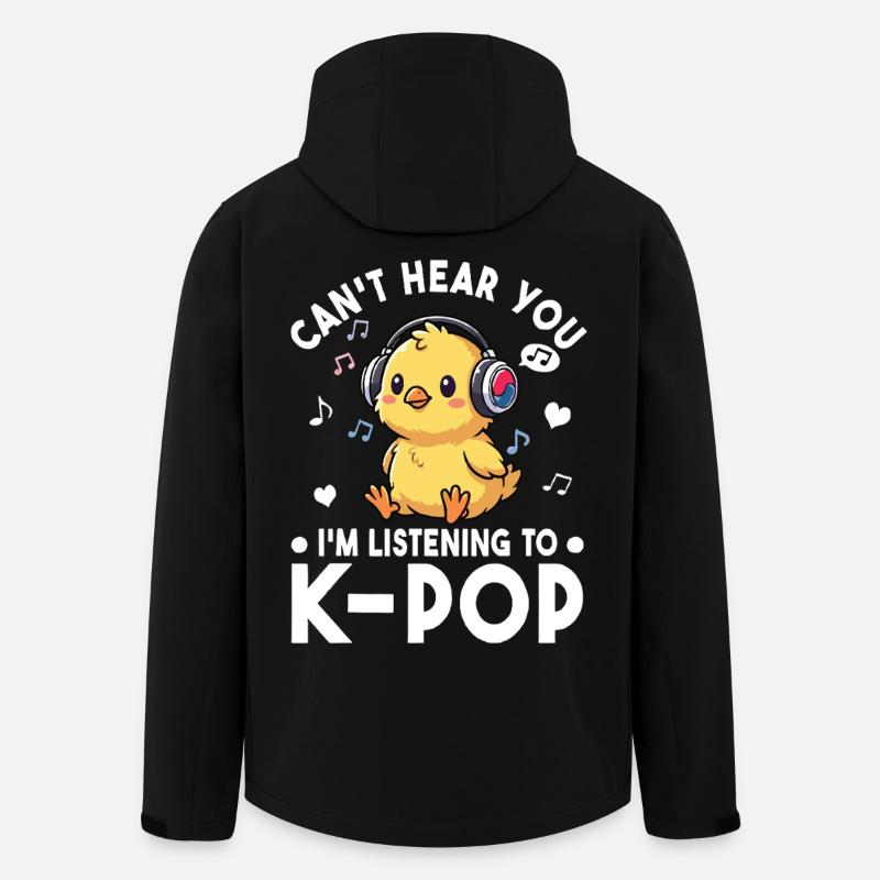 K-Pop Küken – Süßes Musik Fan Statement - Recycelte Männer Softshell-Jacke von Stanley/Stella - Schwarz