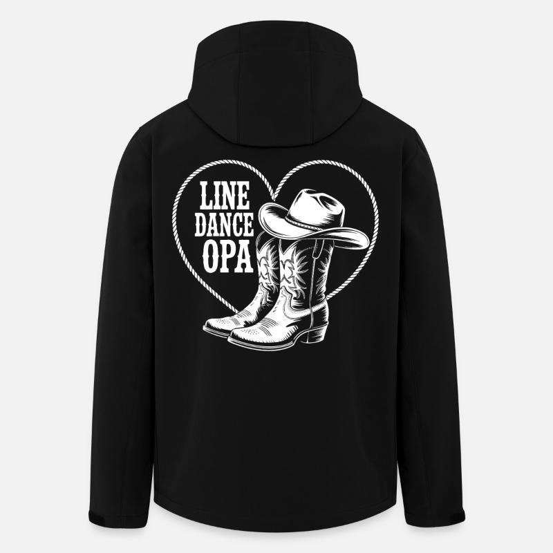 Line Dance OPA Boots Heart - Men’s Recycled Softshell Jacket by Stanley/Stella - black