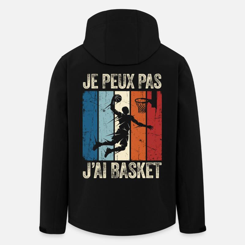 I can't I have Basketball - Men’s Recycled Softshell Jacket by Stanley/Stella - black