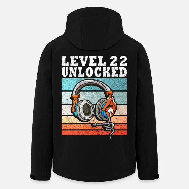 Level 22 Unlocked - Men’s Recycled Softshell Jacket by Stanley/Stella - black