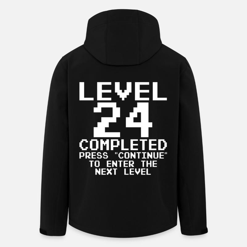 Level 24 Completed – Pixel Retro - Men’s Recycled Softshell Jacket by Stanley/Stella - black